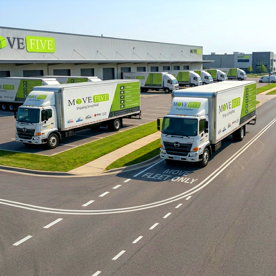 Move Five Shipping trucks fleet in Dubai